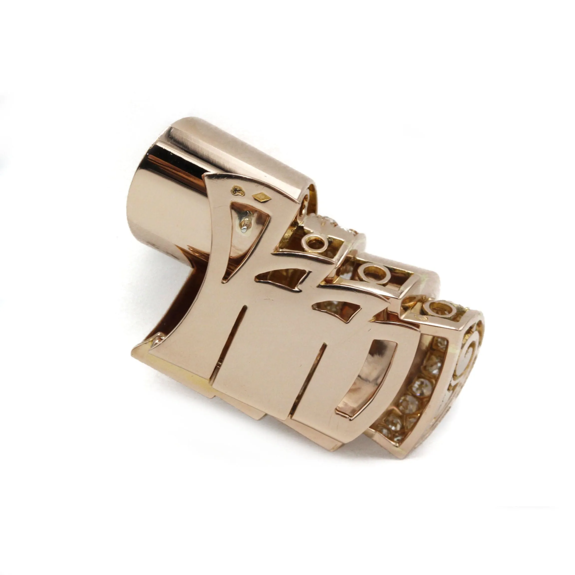 Clip or rose diamants sold by 58 Facettes product image thumbnail 3