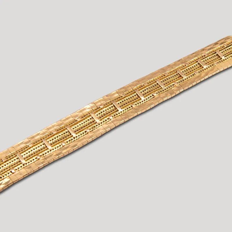 Bracelet maille plate motifs sold by 58 Facettes product image thumbnail 3