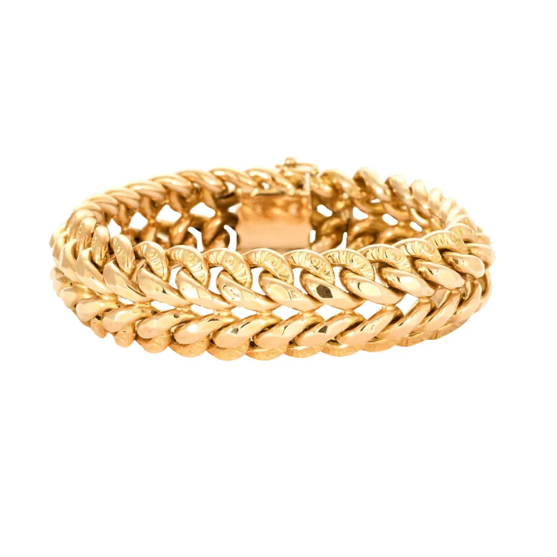 Bracelet maille américaine or jaune sold by 58 Facettes