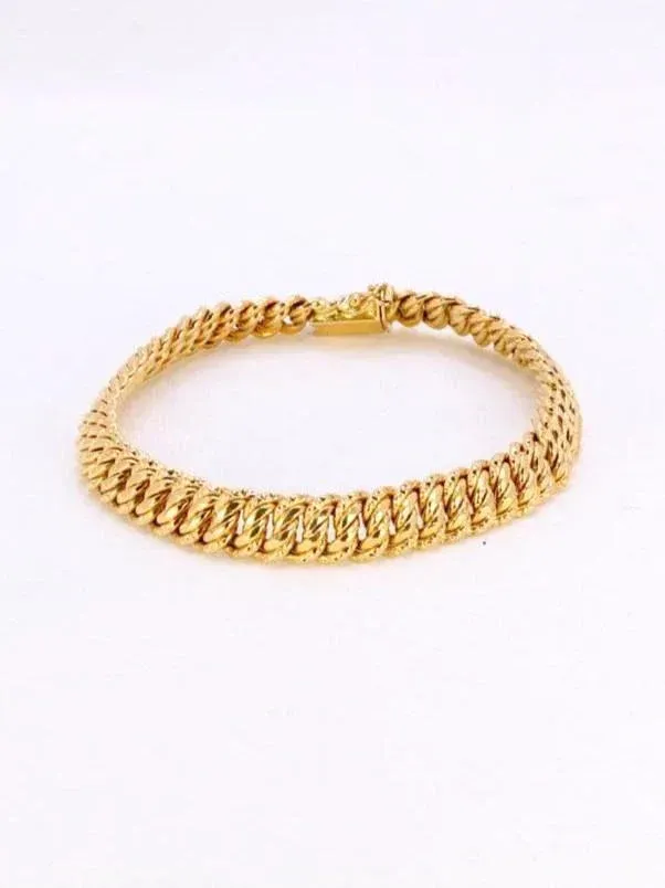 Bracelet maille américaine or jaune sold by 58 Facettes product image thumbnail 5
