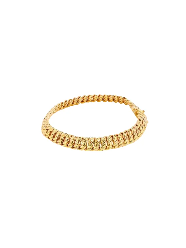 Bracelet maille américaine or jaune sold by 58 Facettes