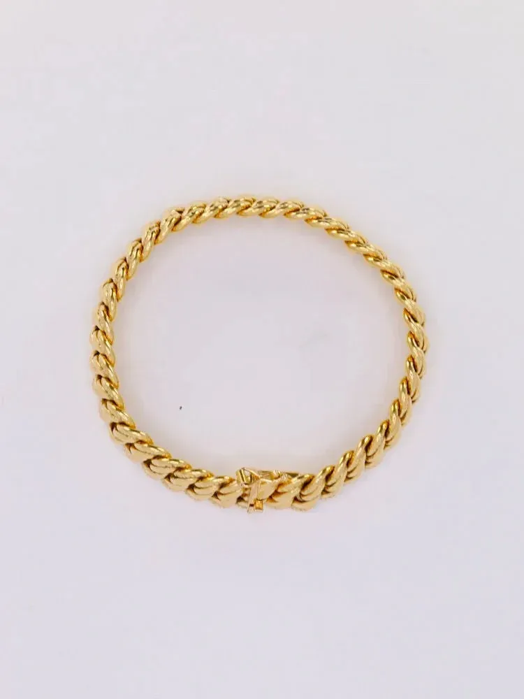 Bracelet maille américaine or jaune sold by 58 Facettes product image thumbnail 5