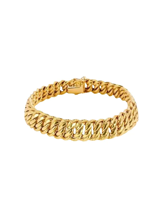 Bracelet maille américaine or jaune sold by 58 Facettes