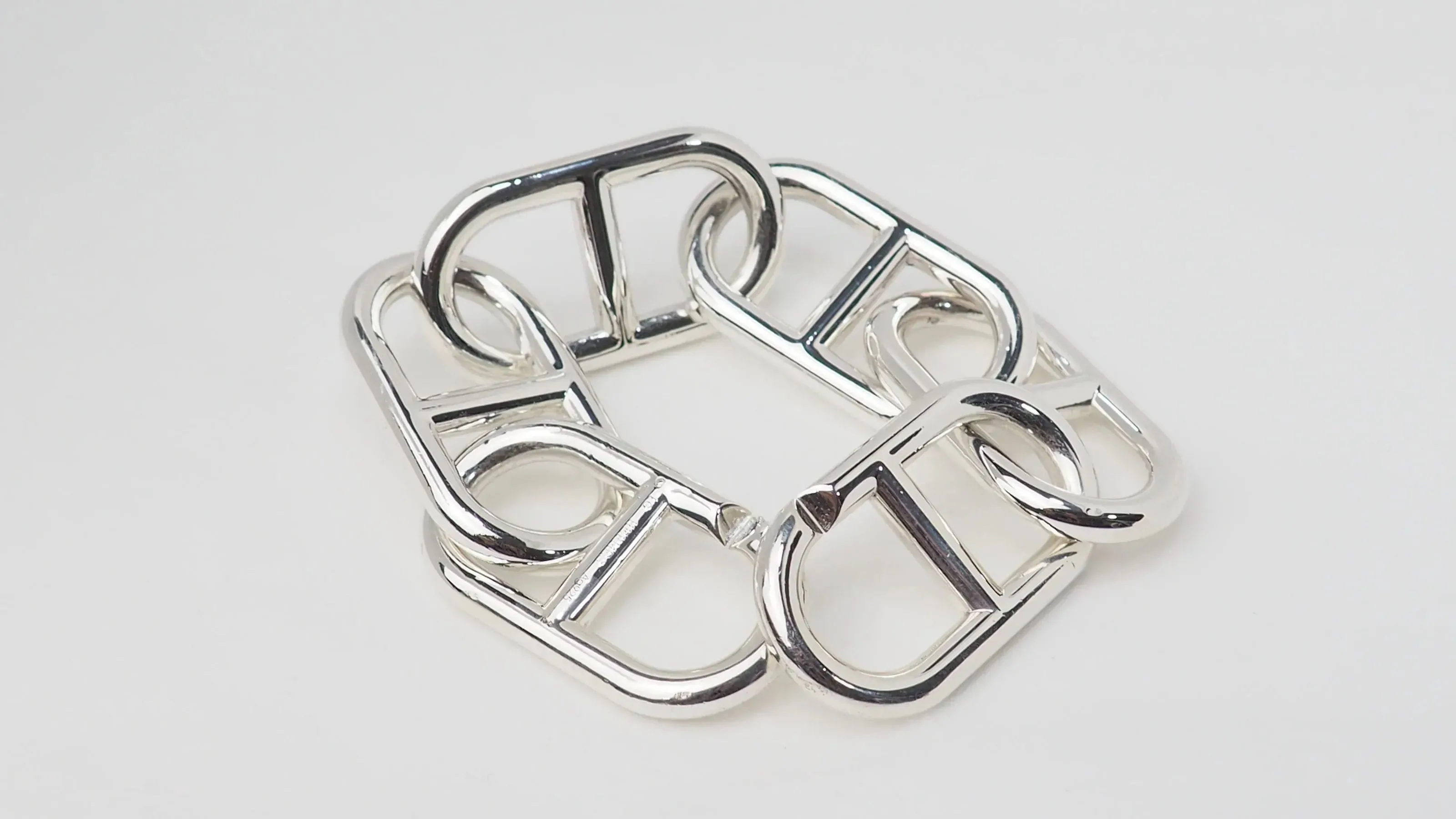 HERMES - Bracelet chaîne d'ancre XL en argent sold by 58 Facettes product image thumbnail 5