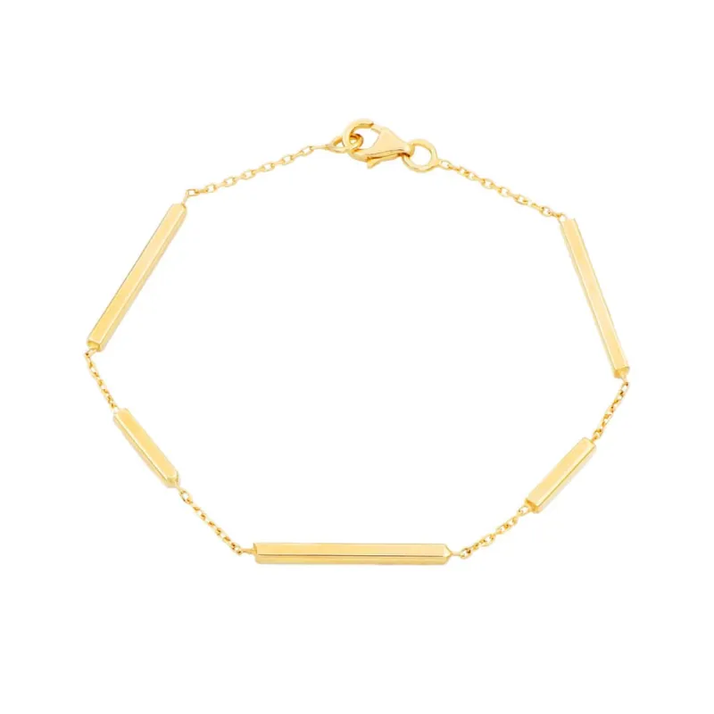 Bracelet rectangles sur chaîne sold by 58 Facettes