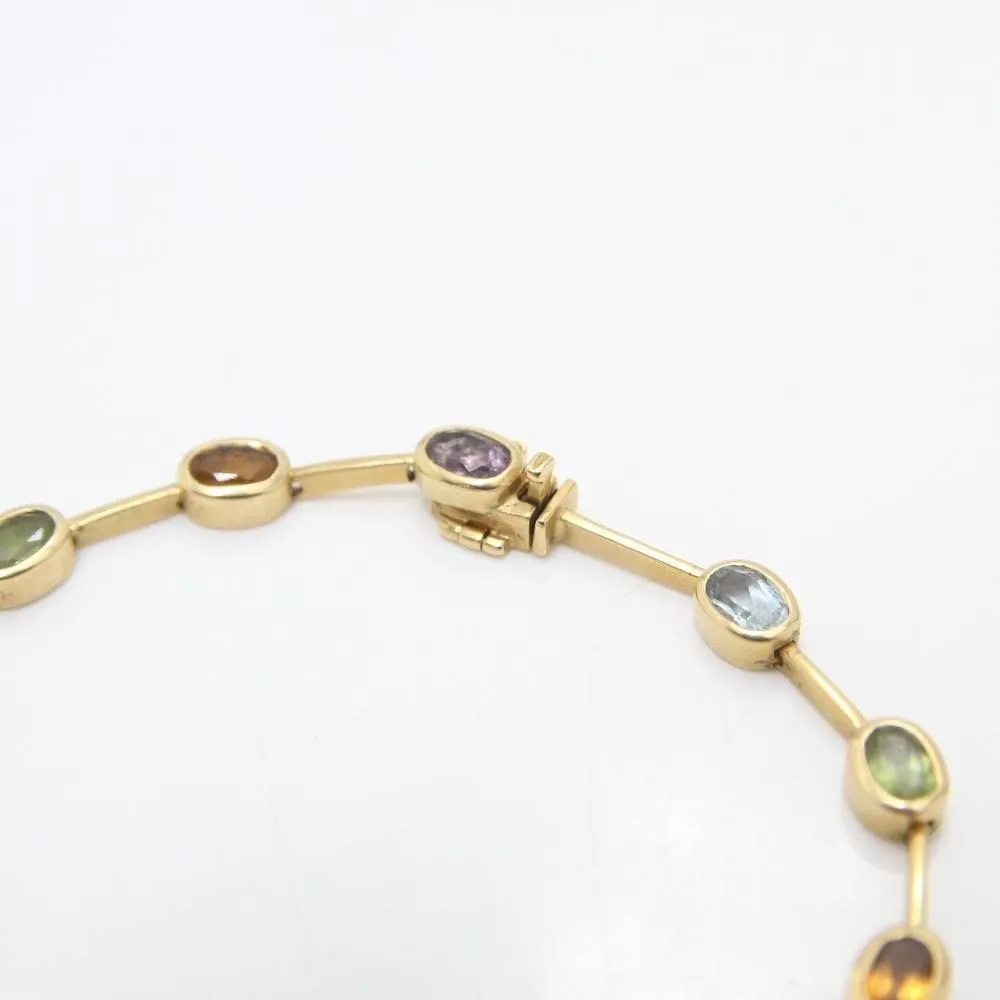 Bracelet en or jaune avec pierres précieuses sold by 58 Facettes product image thumbnail 2