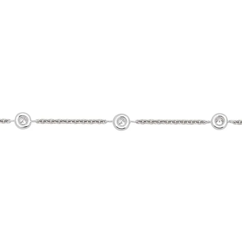 Bracelet Chaine or blanc diamant sold by 58 Facettes