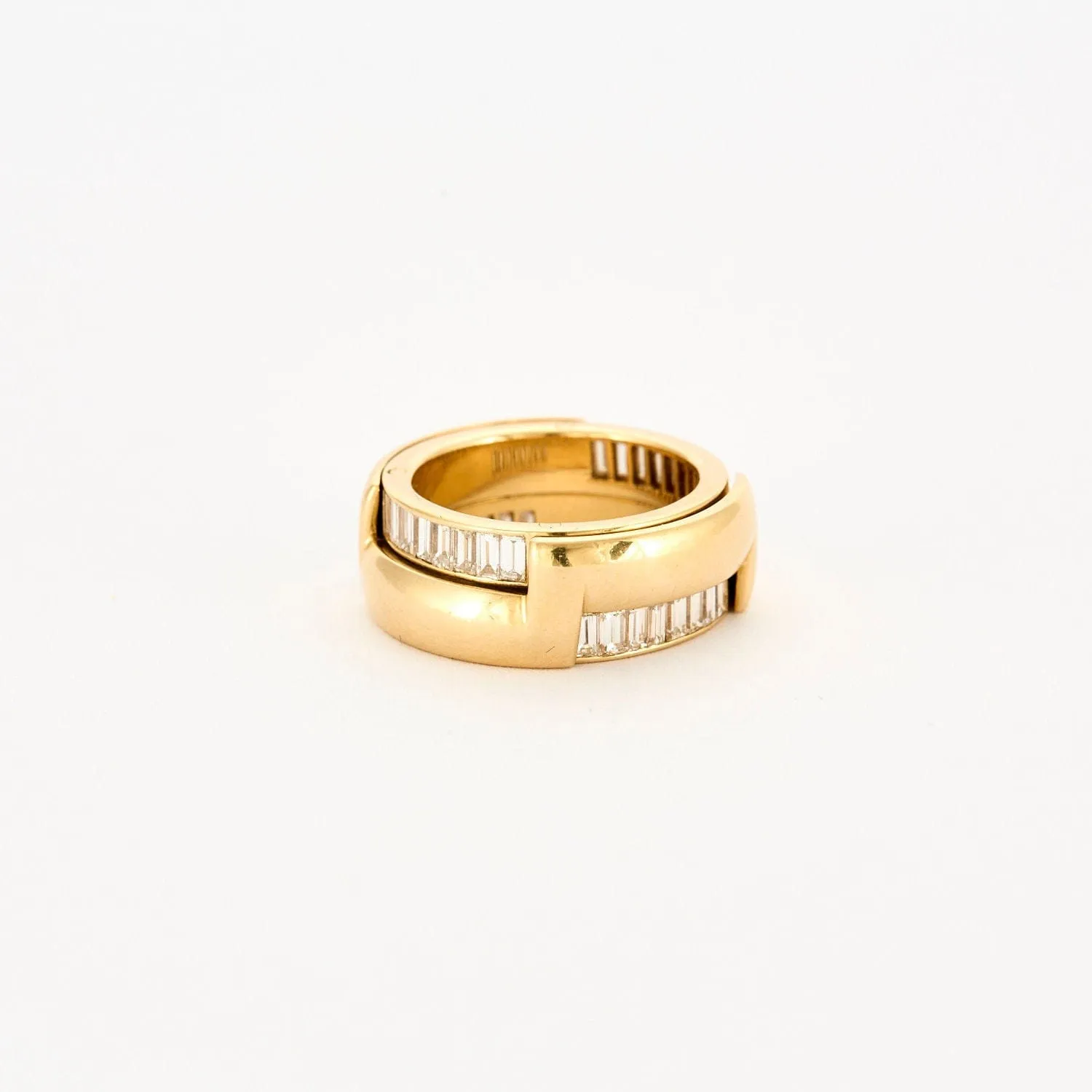 Bague or jaune et baguettes transformable sold by 58 Facettes product image thumbnail 5