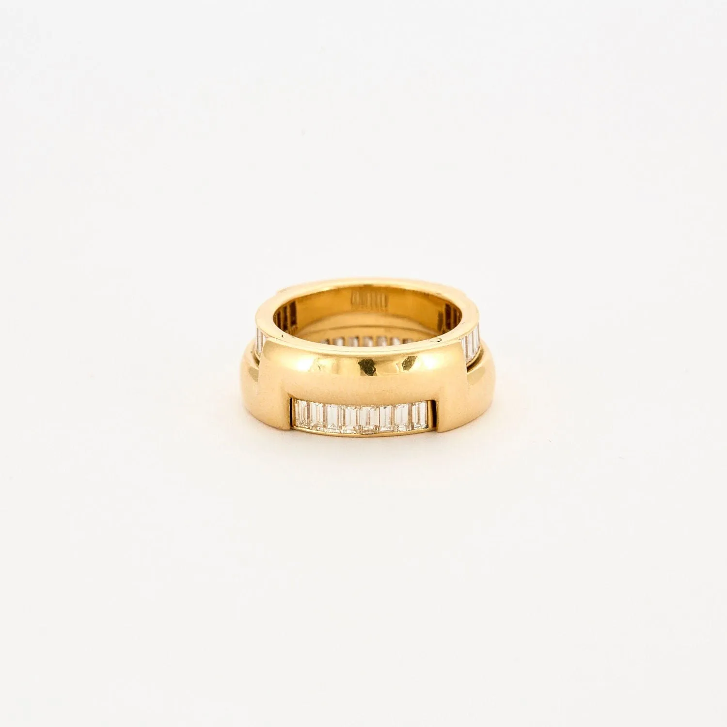 Bague or jaune et baguettes transformable sold by 58 Facettes product image thumbnail 2
