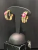 Clips d'oreilles en or jaune diamants et rubis sold by 58 Facettes