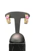 Clips d'oreilles en or jaune diamants et rubis sold by 58 Facettes