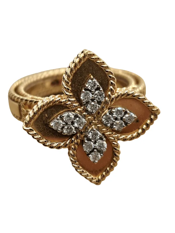 Roberto Coin - Bague Fleur Diamants sold by 58 Facettes