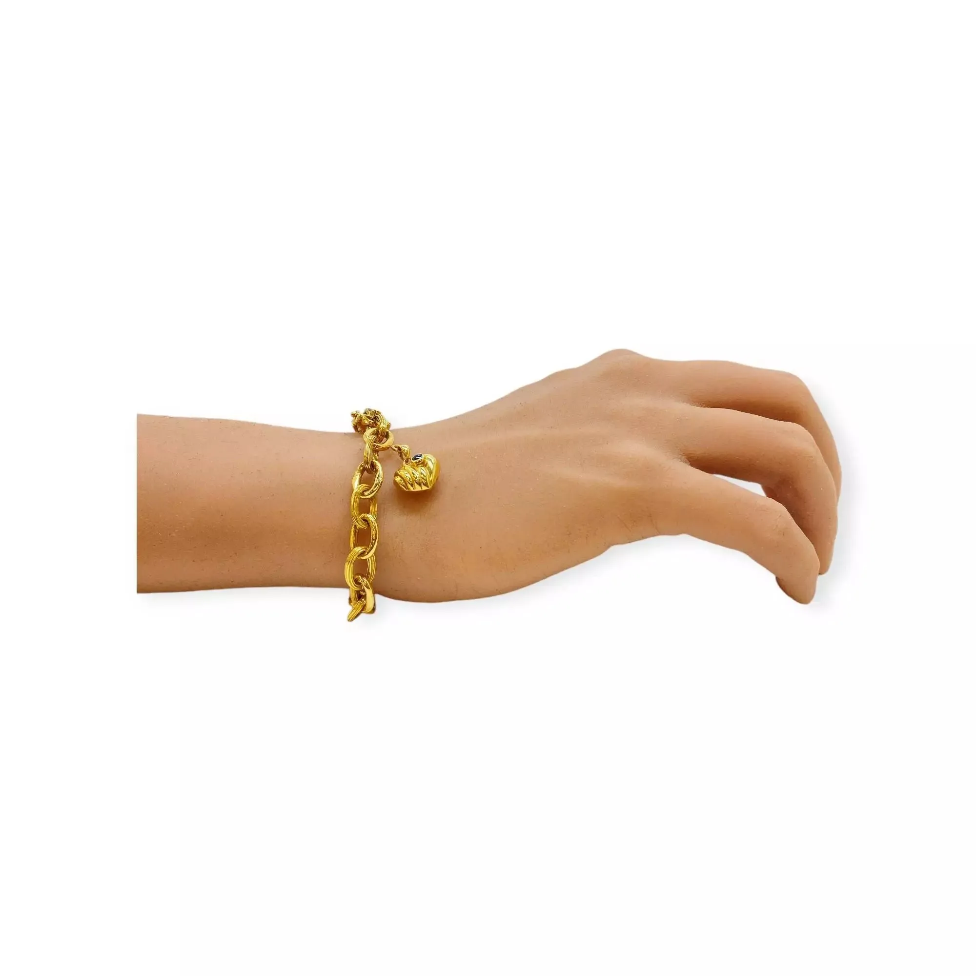 Bracelet breloque cœur or jaune sold by 58 Facettes product image thumbnail 2