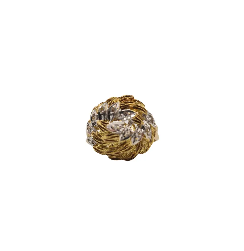 Bague or jaune sertie de diamants sold by 58 Facettes