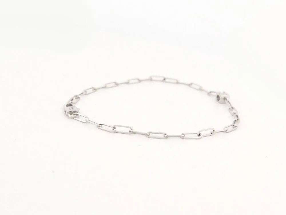 bracelet DINH VAN le cube diamant chaine en or blanc sold by 58 Facettes product image thumbnail 3