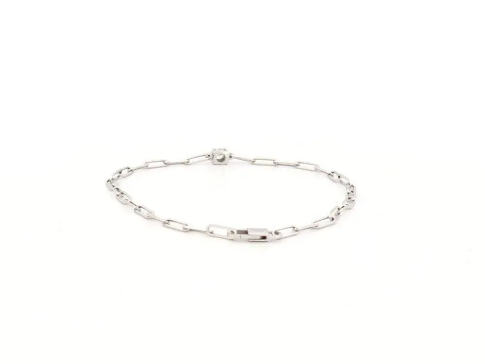 bracelet DINH VAN le cube diamant chaine en or blanc sold by 58 Facettes product image thumbnail 4