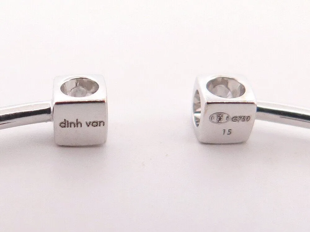 bracelet DINH VAN le cube diamant pm 15 or blanc sold by 58 Facettes product image thumbnail 5