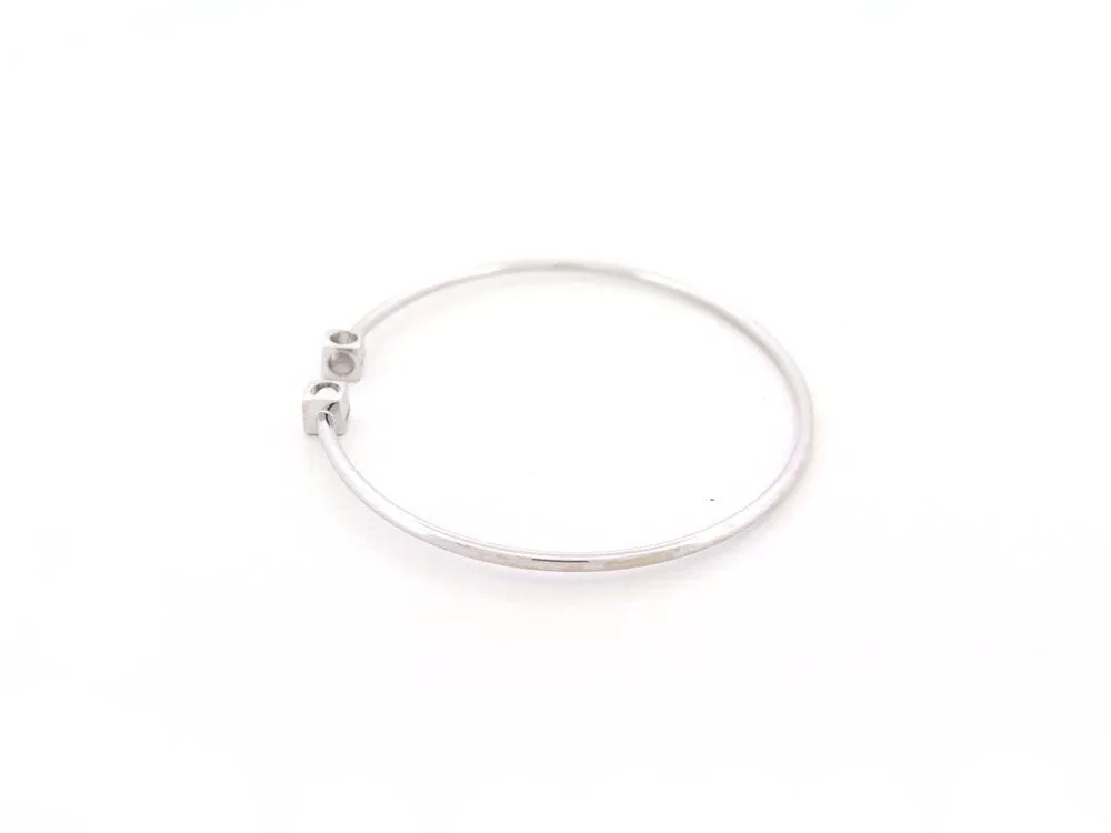 bracelet DINH VAN le cube diamant pm 15 or blanc sold by 58 Facettes product image thumbnail 2
