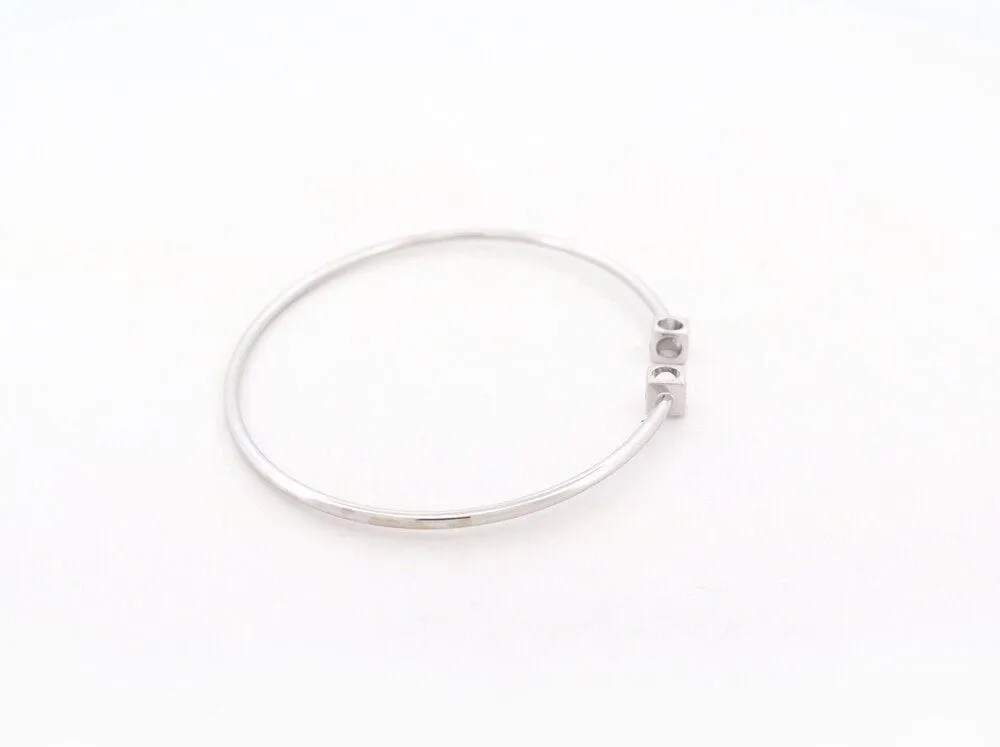 bracelet DINH VAN le cube diamant pm 15 or blanc sold by 58 Facettes product image thumbnail 3