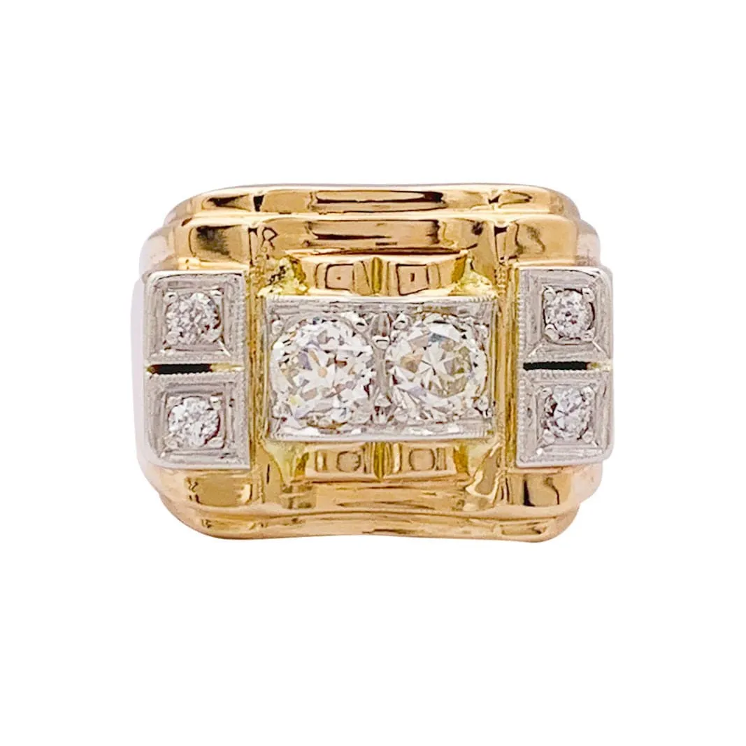 Bague "Tank" or rose, platine, diamants. sold by 58 Facettes product image thumbnail 4