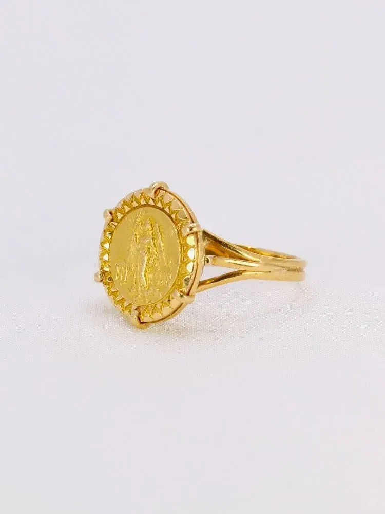Bague signe du zodiaque Vierge or jaune sold by 58 Facettes product image thumbnail 5