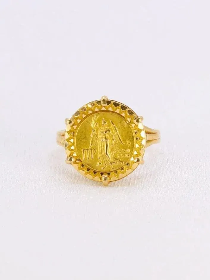 Bague signe du zodiaque Vierge or jaune sold by 58 Facettes product image thumbnail 2