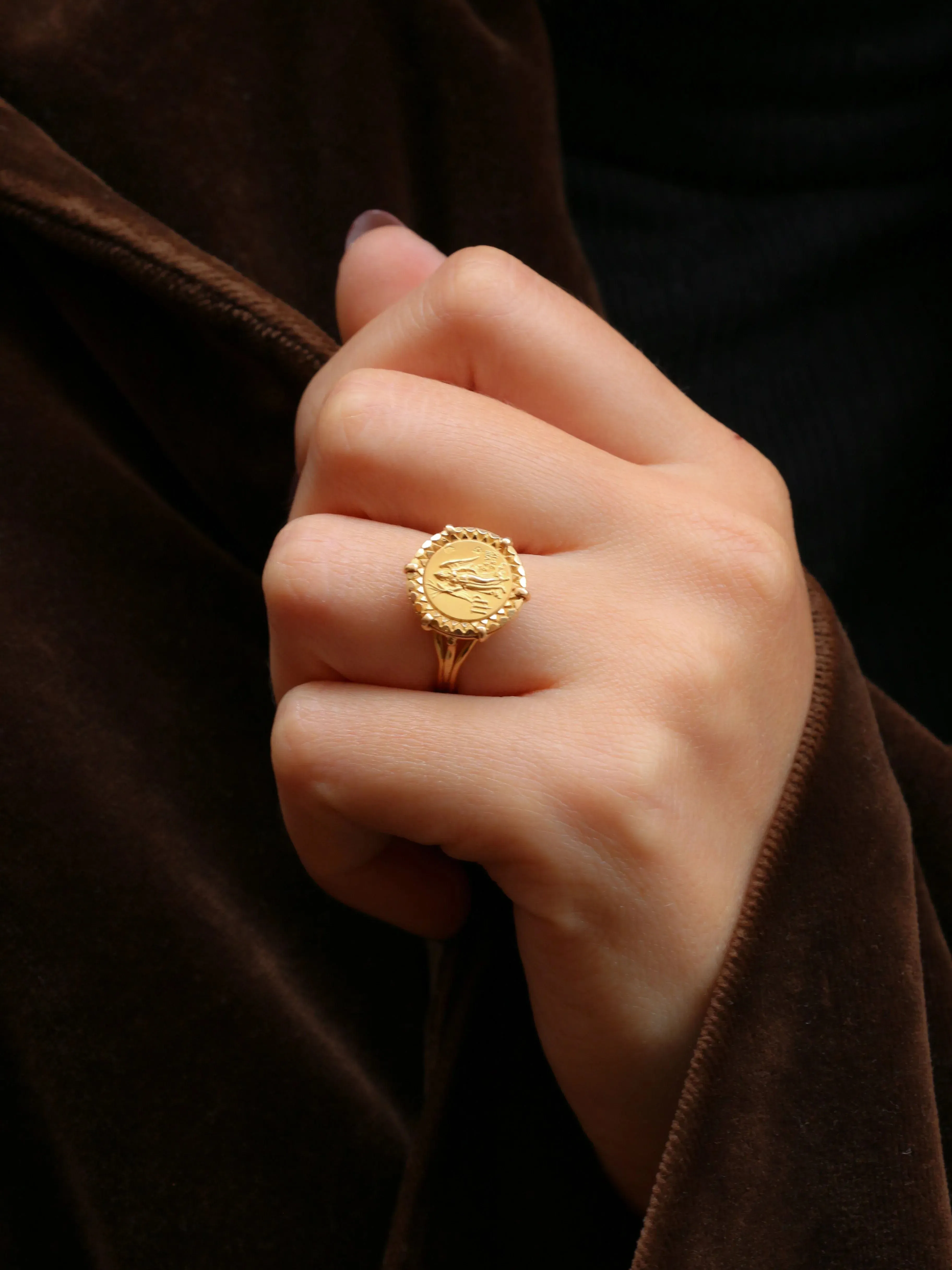 Bague signe du zodiaque Vierge or jaune sold by 58 Facettes product image thumbnail 3