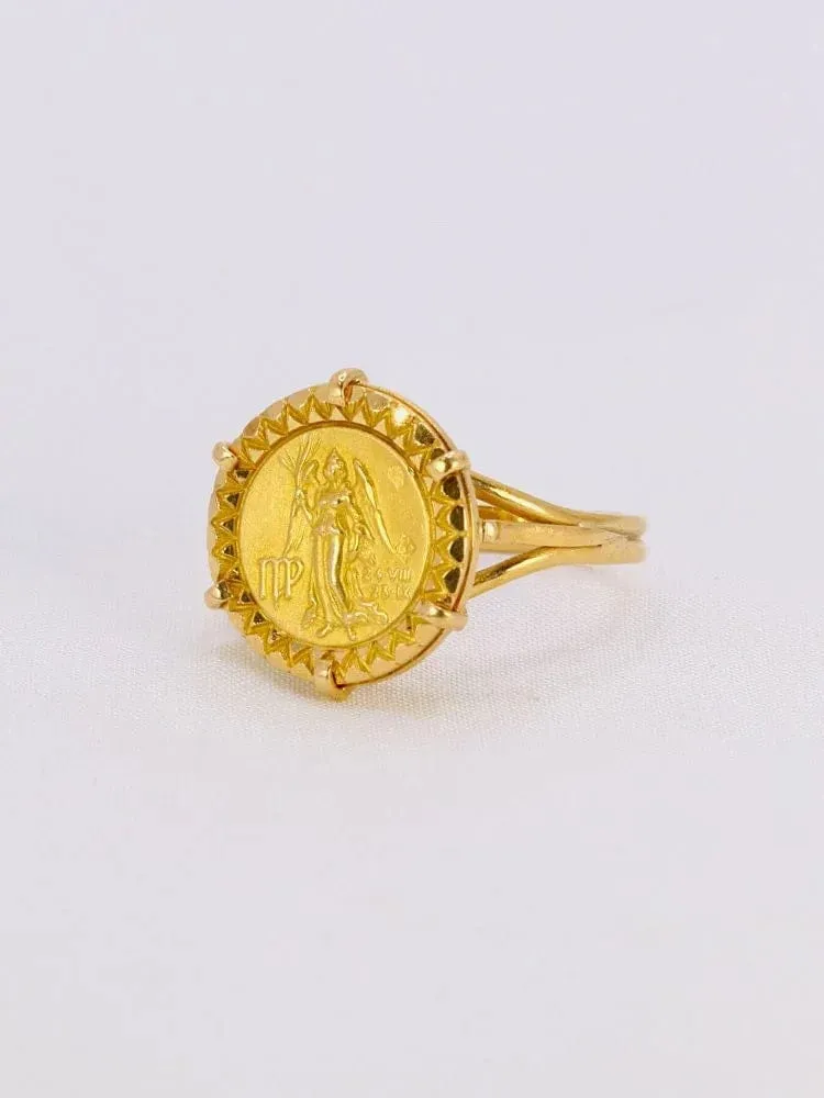 Bague signe du zodiaque Vierge or jaune sold by 58 Facettes product image thumbnail 4