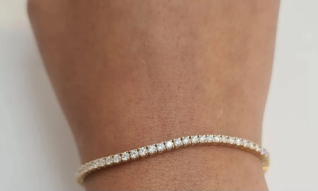 Bracelet Rivière Or jaune Diamants sold by 58 Facettes product image thumbnail 2