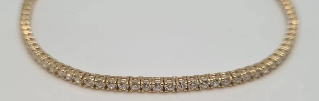 Bracelet Rivière Or jaune Diamants sold by 58 Facettes product image thumbnail 3