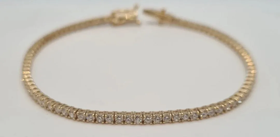 Bracelet Rivière Or jaune Diamants sold by 58 Facettes product image thumbnail 4