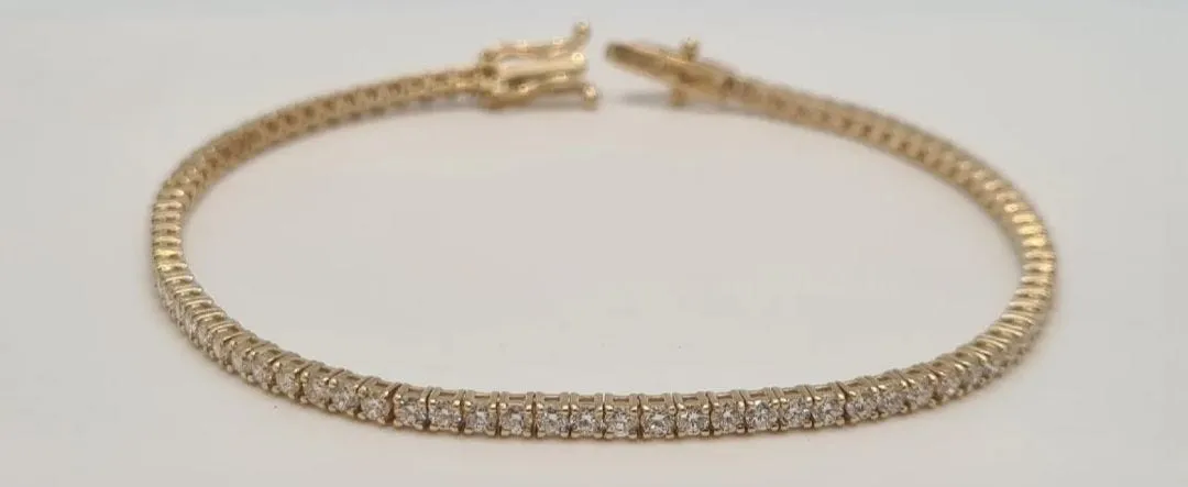 Bracelet Rivière Or jaune Diamants sold by 58 Facettes product image thumbnail 5