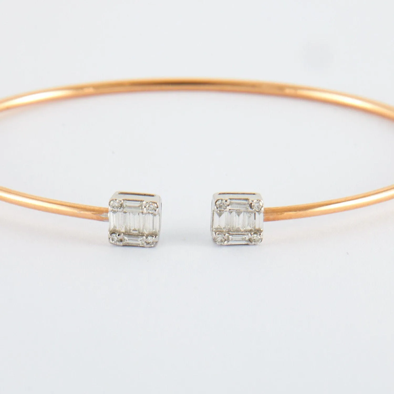 Bracelet Jonc or rose diamants sold by 58 Facettes product image thumbnail 5