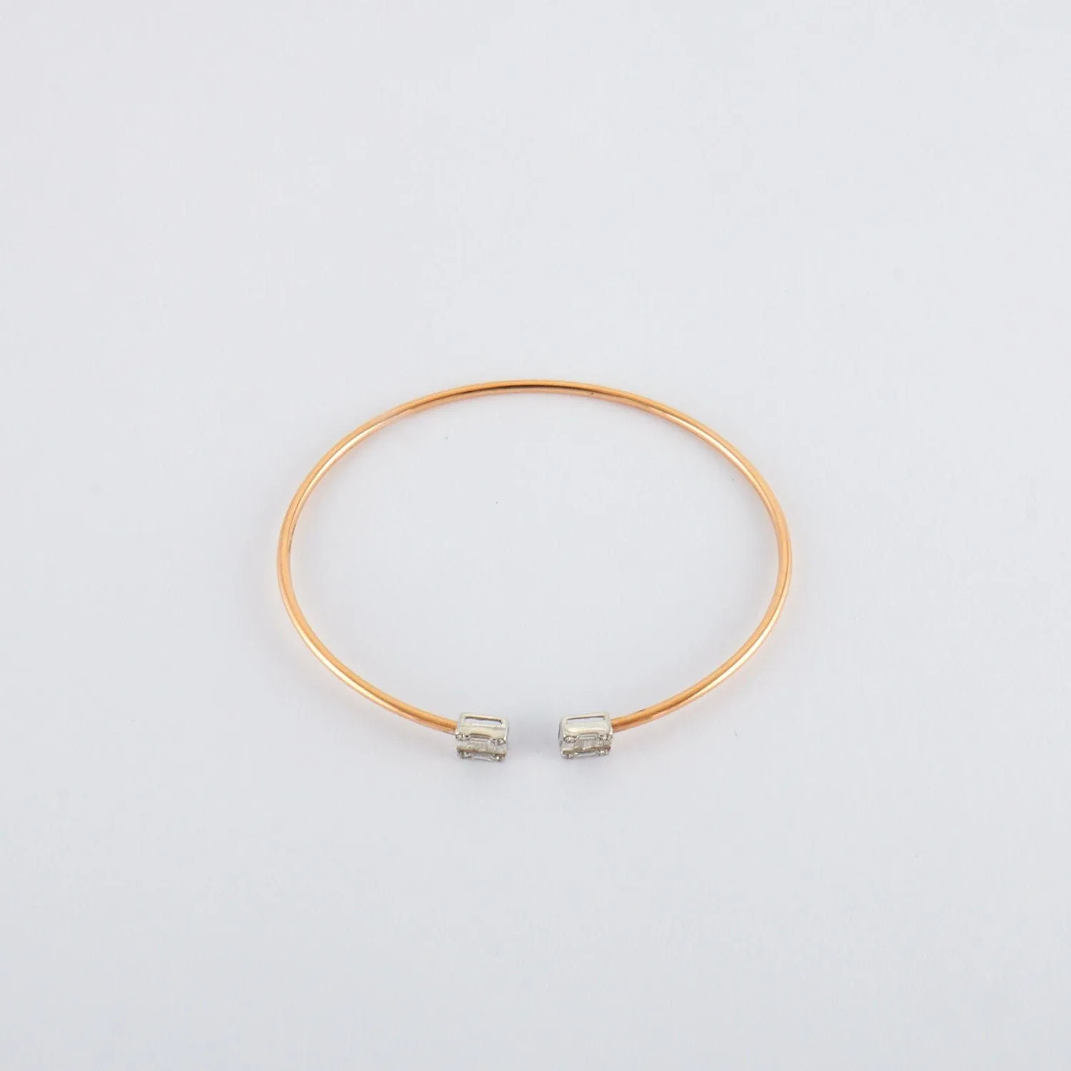 Bracelet Jonc or rose diamants sold by 58 Facettes product image thumbnail 3