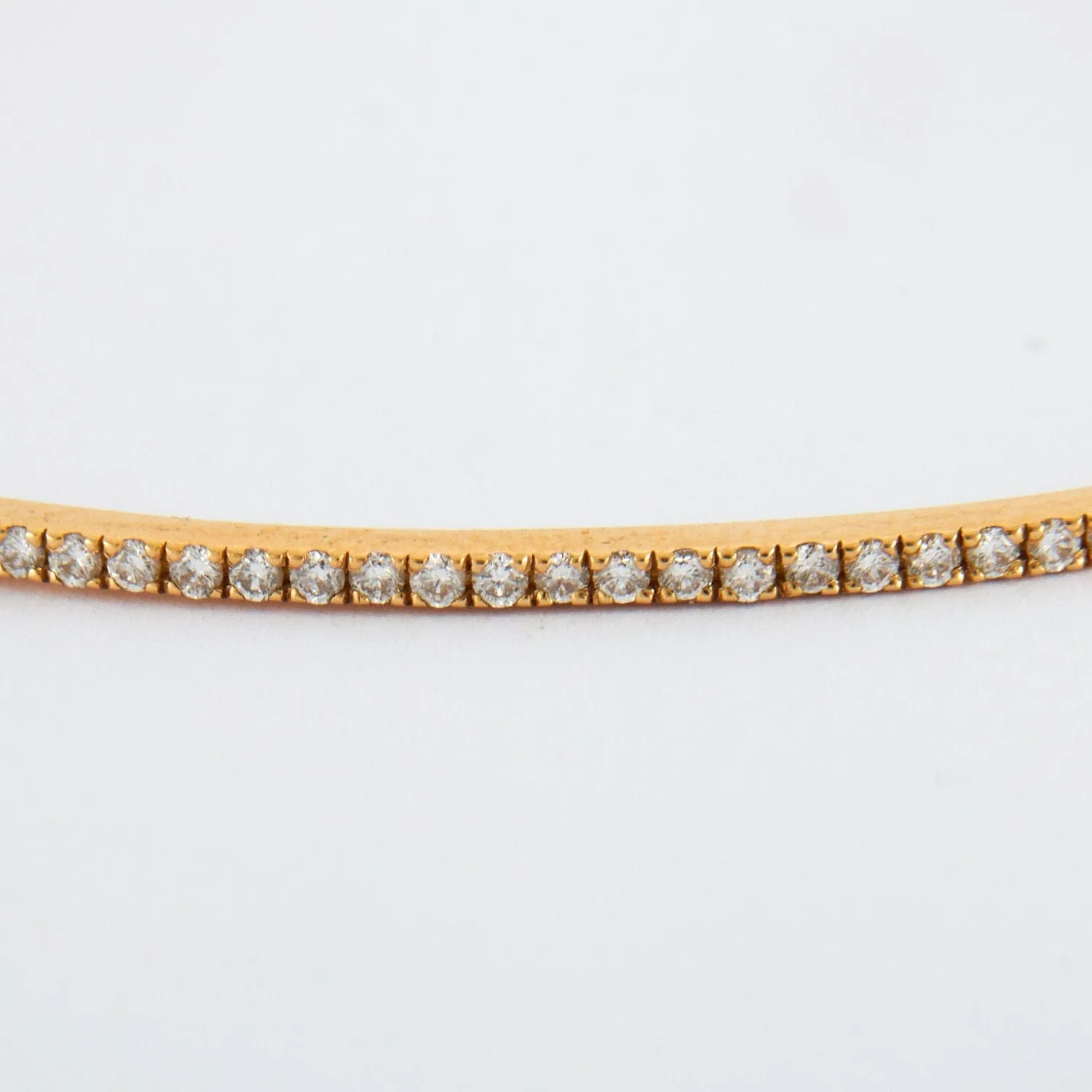 Bracelet Jonc or jaune diamants sold by 58 Facettes product image thumbnail 3