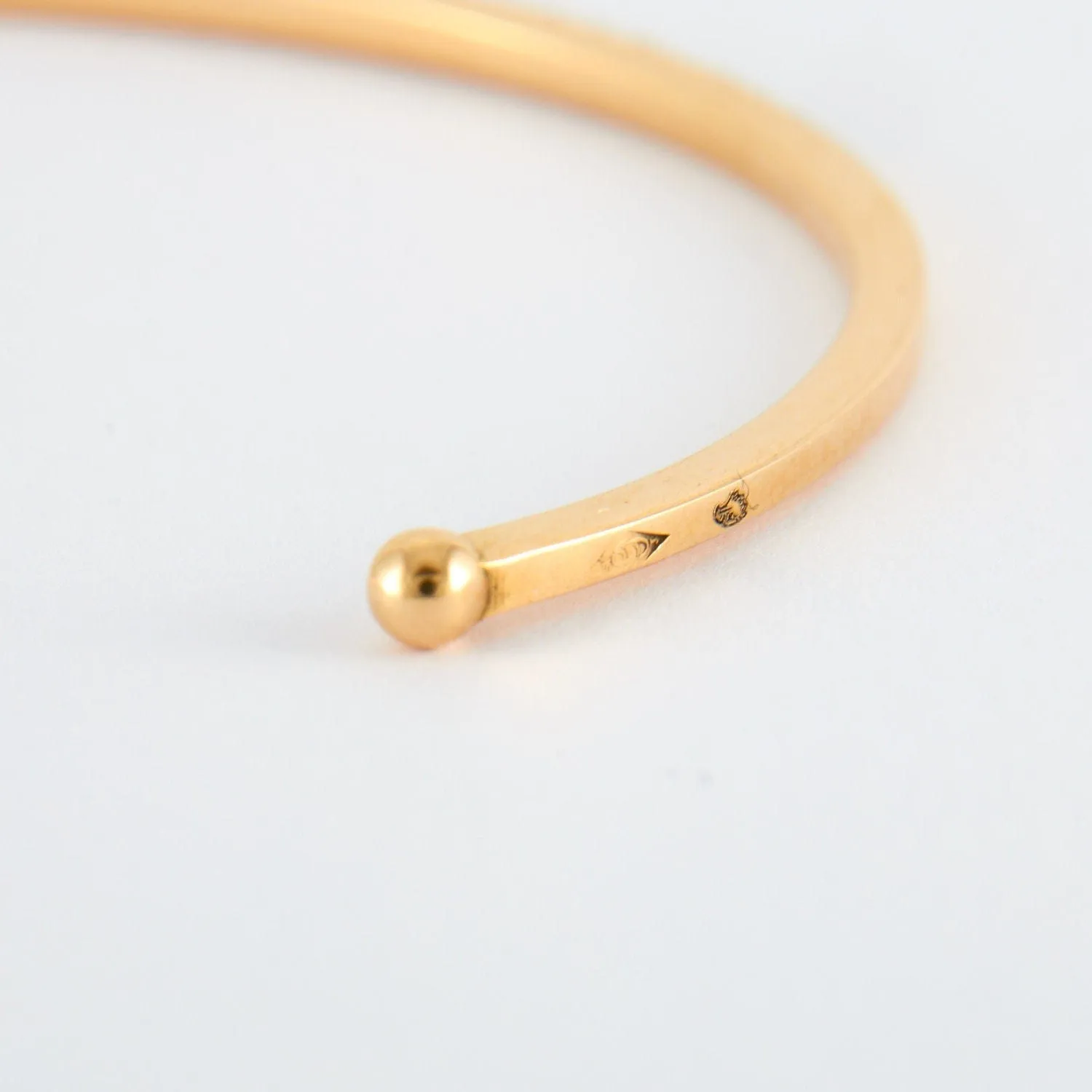 Bracelet Jonc or jaune diamants sold by 58 Facettes product image thumbnail 5