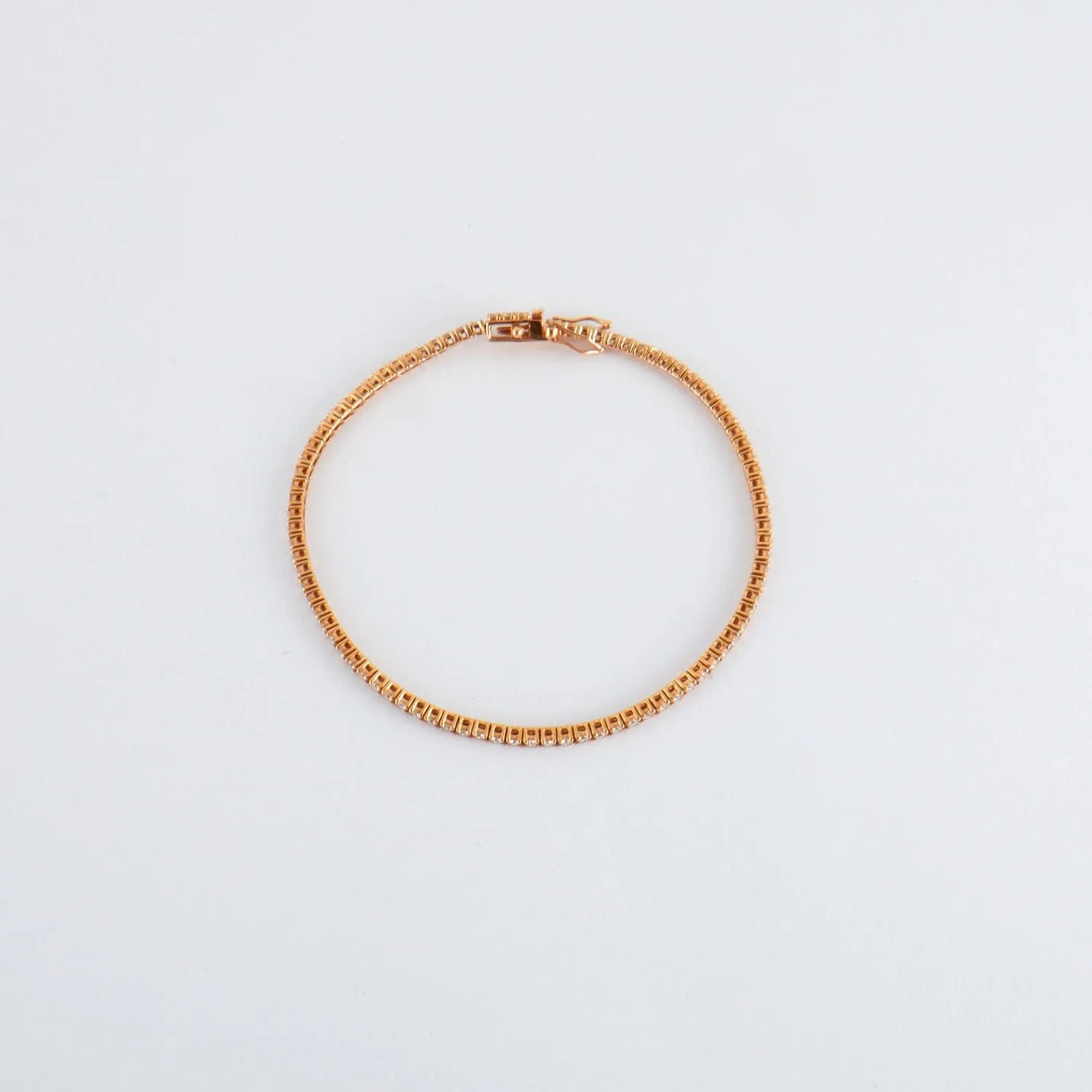 Bracelet Rivière de diamants or rose sold by 58 Facettes product image thumbnail 4