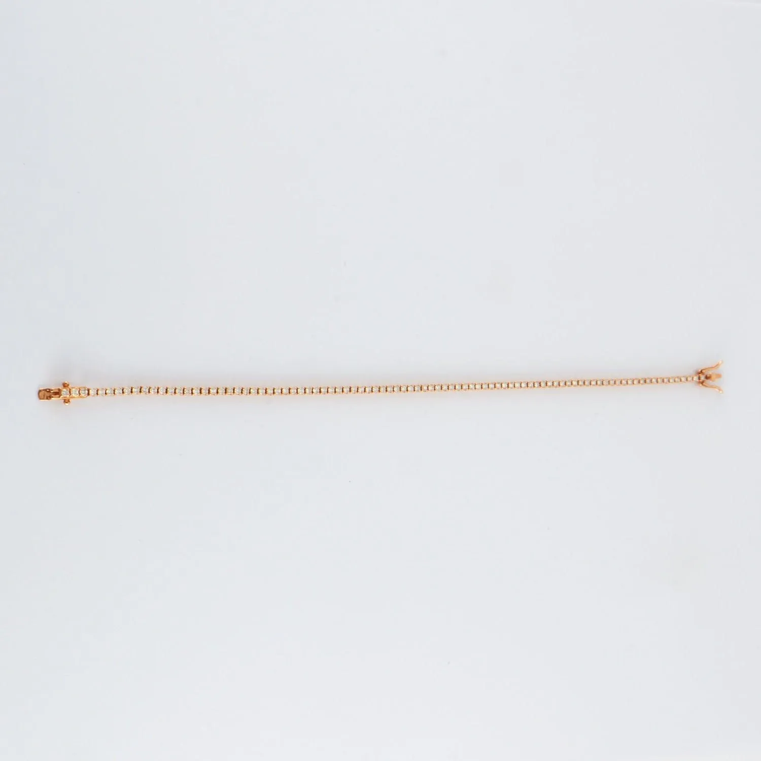 Bracelet Rivière de diamants or rose sold by 58 Facettes product image thumbnail 3