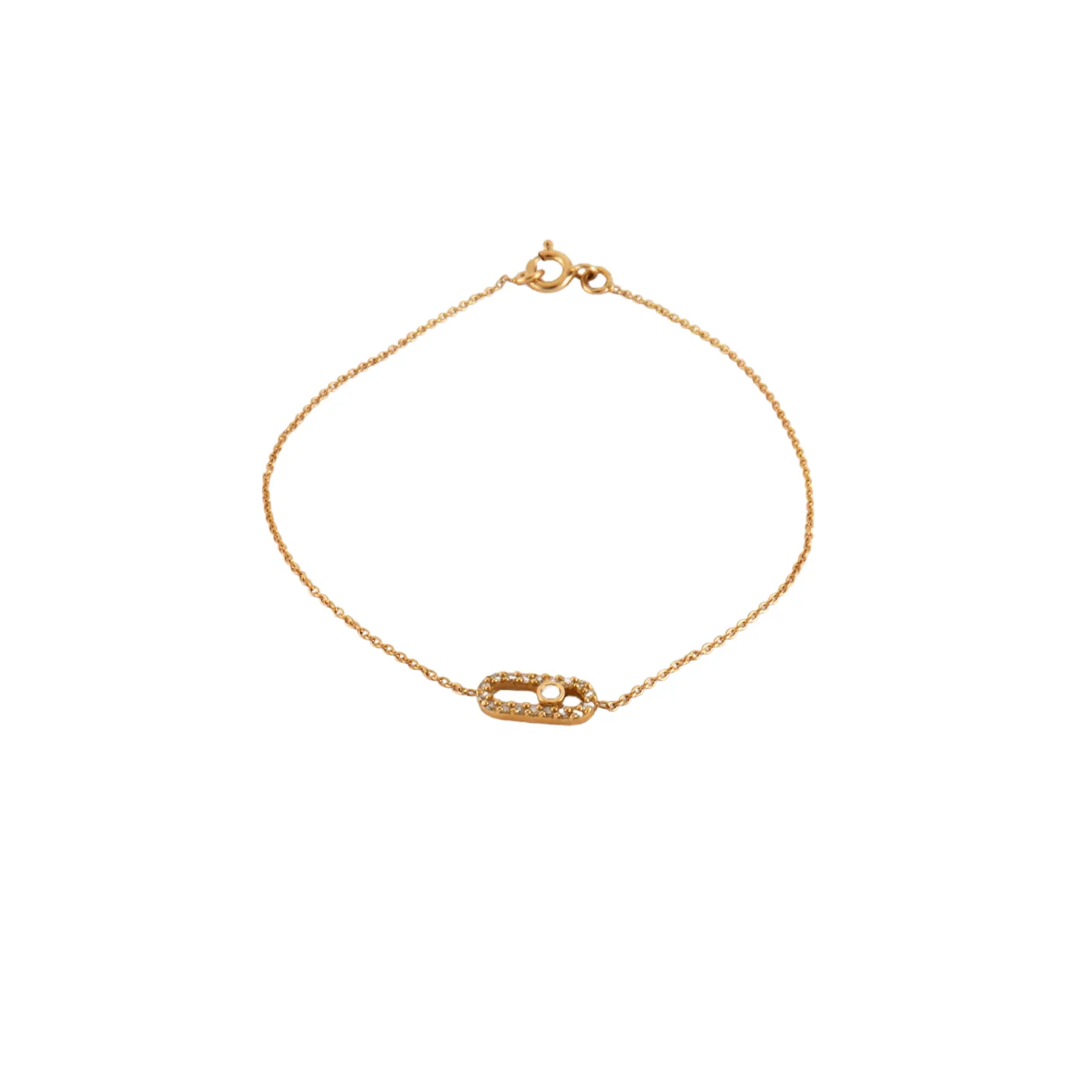 Bracelet or jaune diamants sold by 58 Facettes