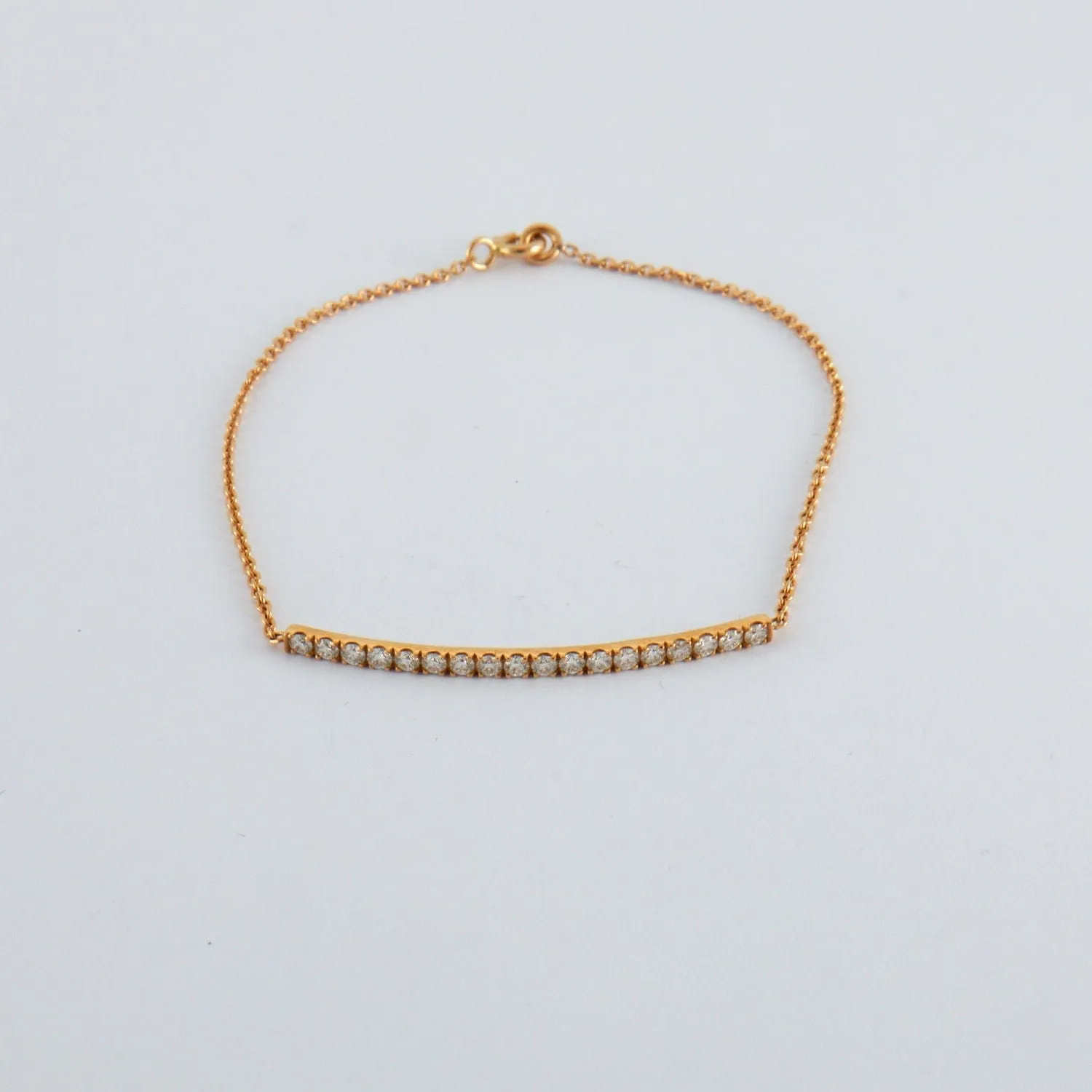 Bracelet or rose barrette de diamants sold by 58 Facettes product image thumbnail 4