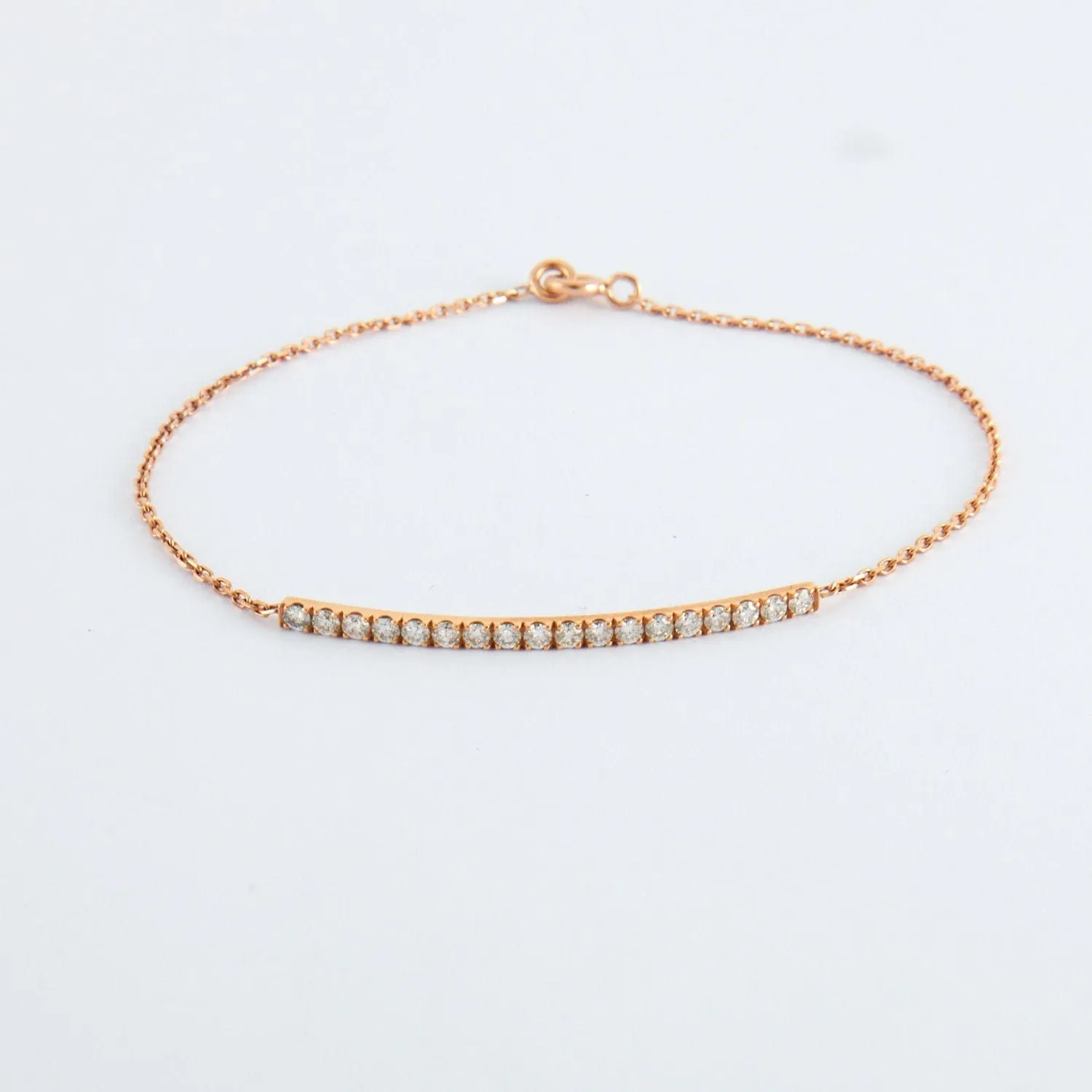 Bracelet or rose barrette de diamants sold by 58 Facettes product image thumbnail 5