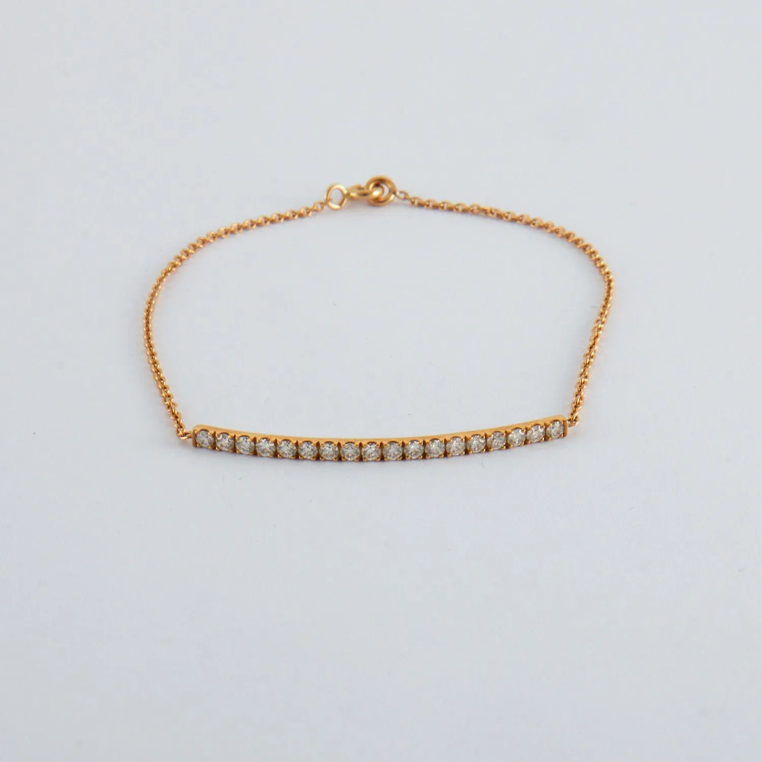 Bracelet or rose barrette de diamants sold by 58 Facettes product image thumbnail 3