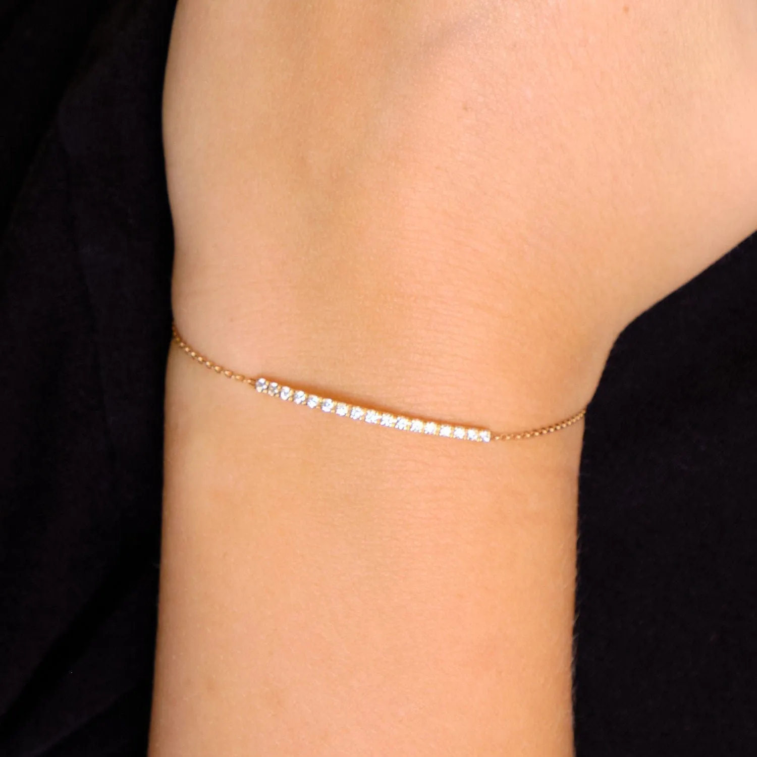 Bracelet or rose barrette diamants sold by 58 Facettes product image thumbnail 2