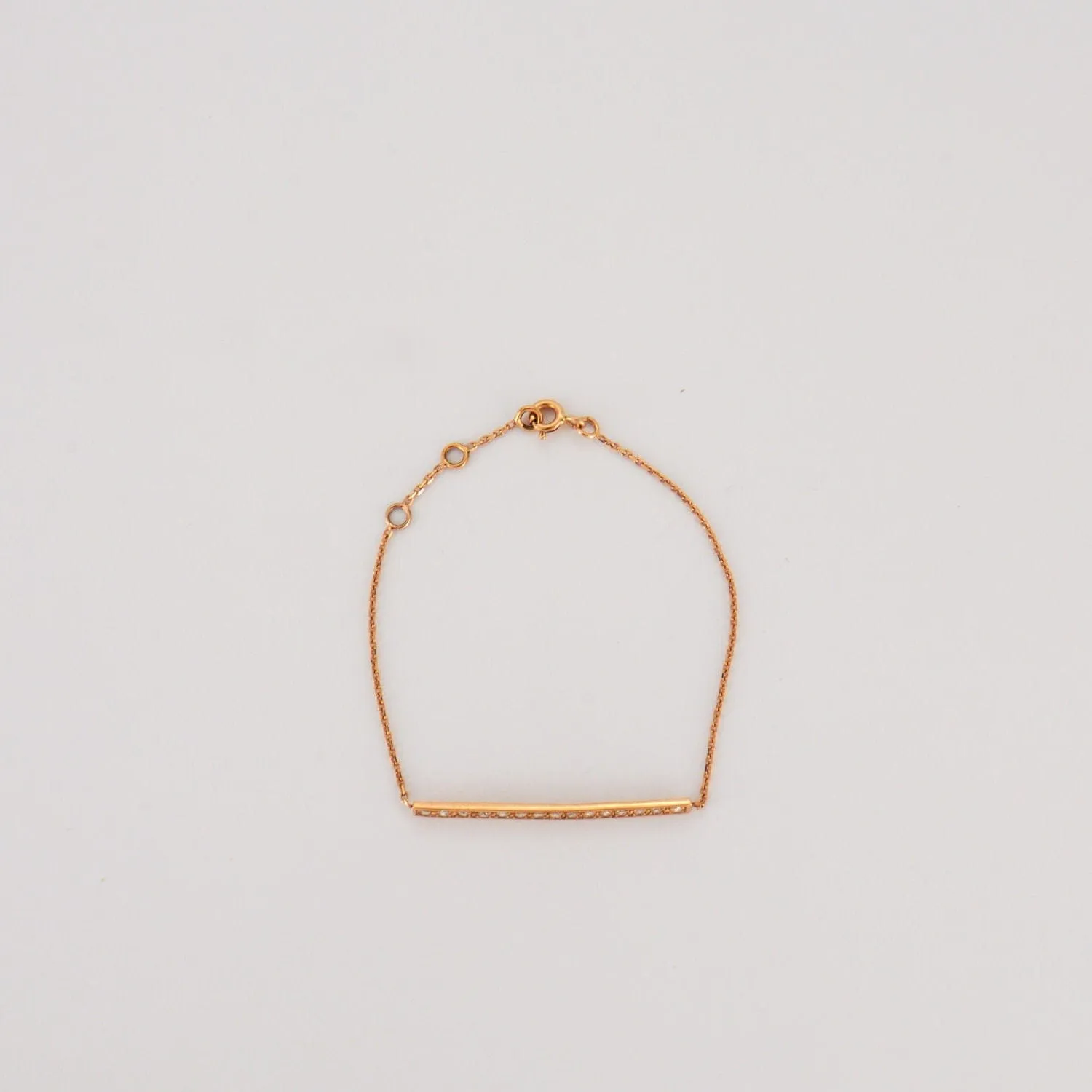 Bracelet or rose barrette de diamants sold by 58 Facettes product image thumbnail 4