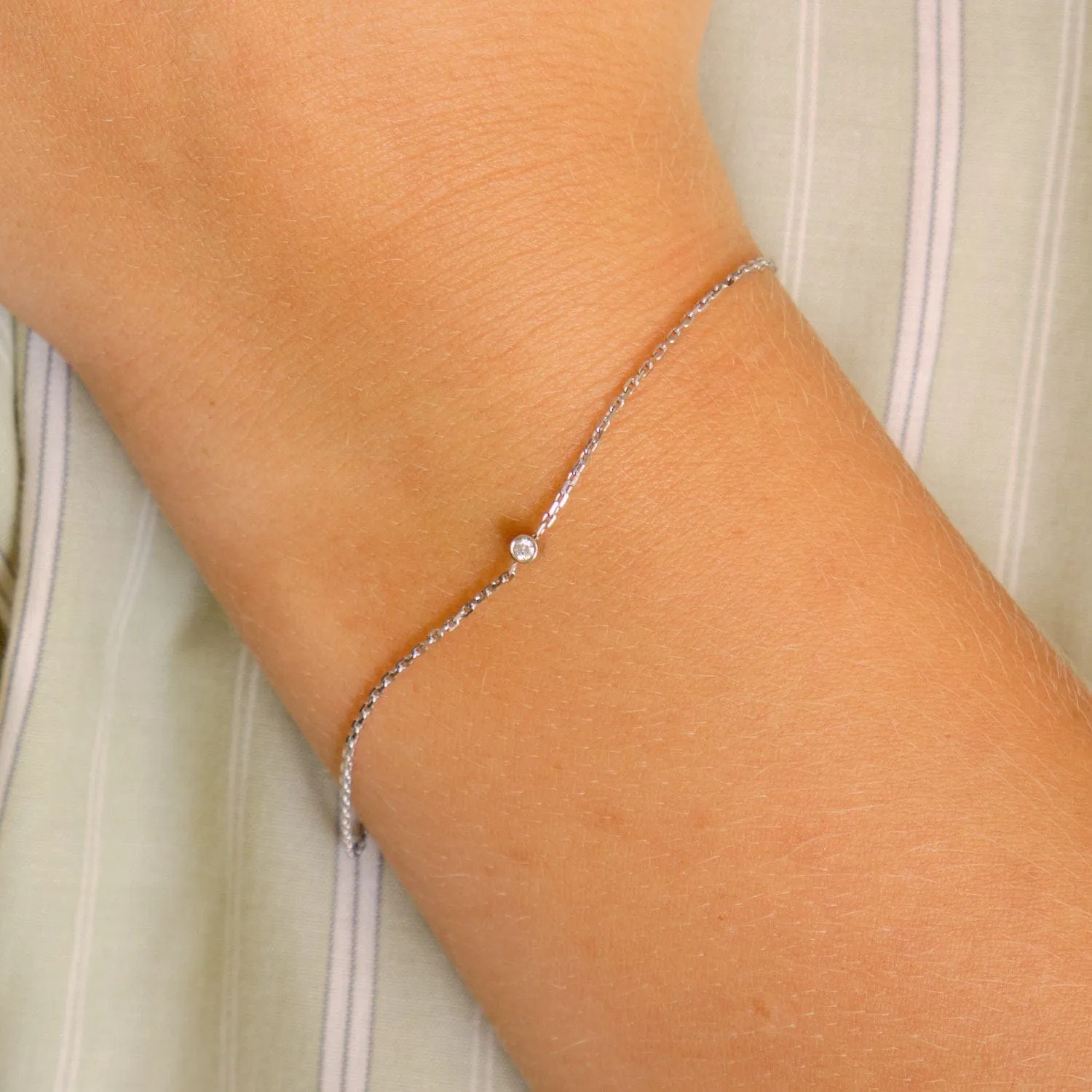 Bracelet or blanc diamant sold by 58 Facettes product image thumbnail 2