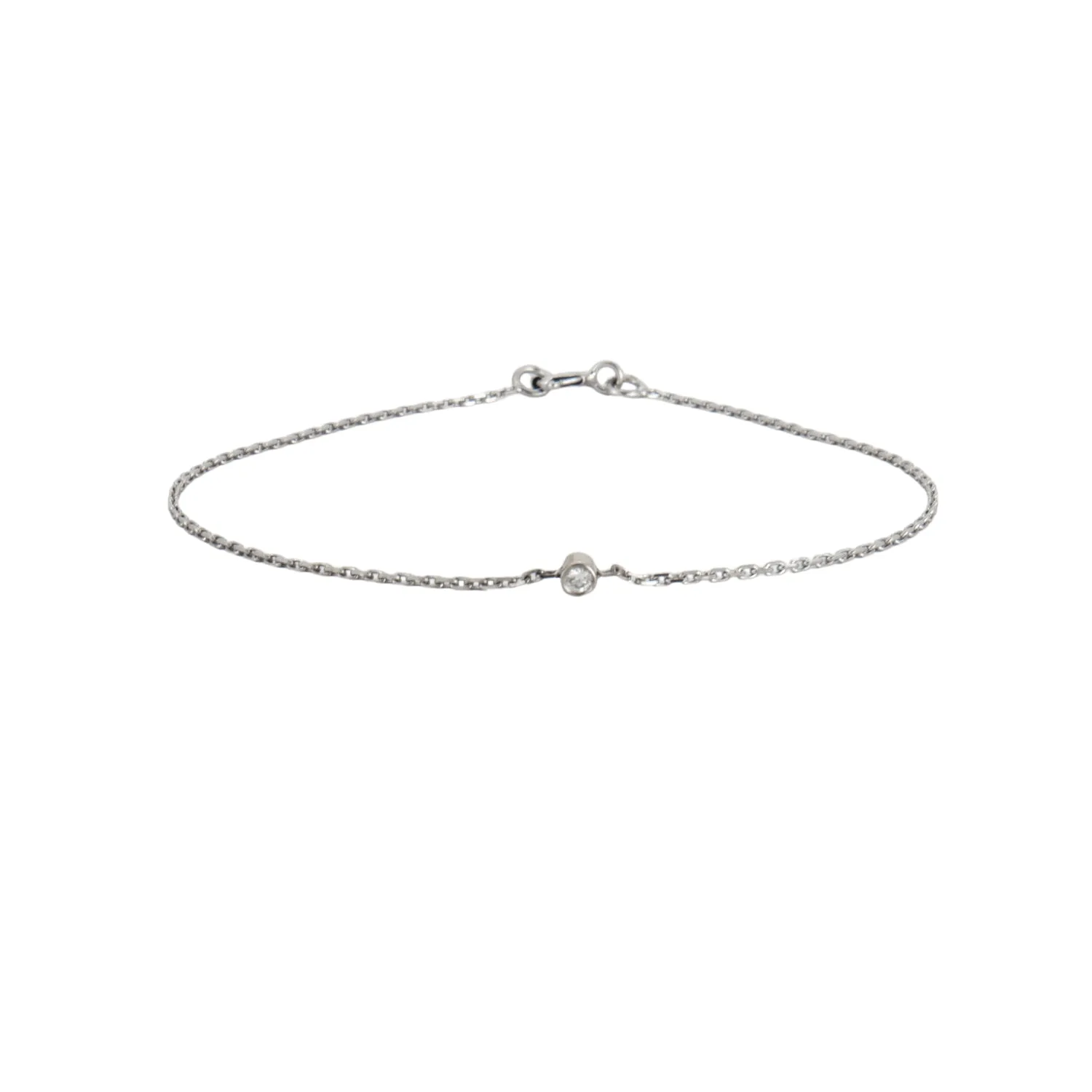 Bracelet or blanc diamant sold by 58 Facettes