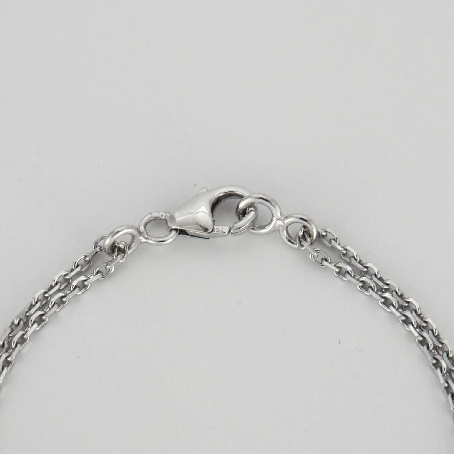 Bracelet or blanc barrette de diamants noirs sold by 58 Facettes product image thumbnail 4