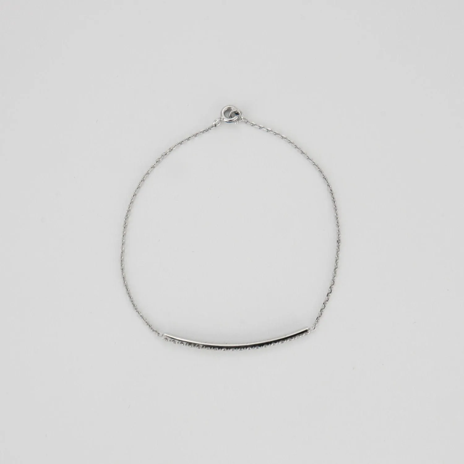 Bracelet or blanc barrette de diamants 0.55ct sold by 58 Facettes product image thumbnail 4