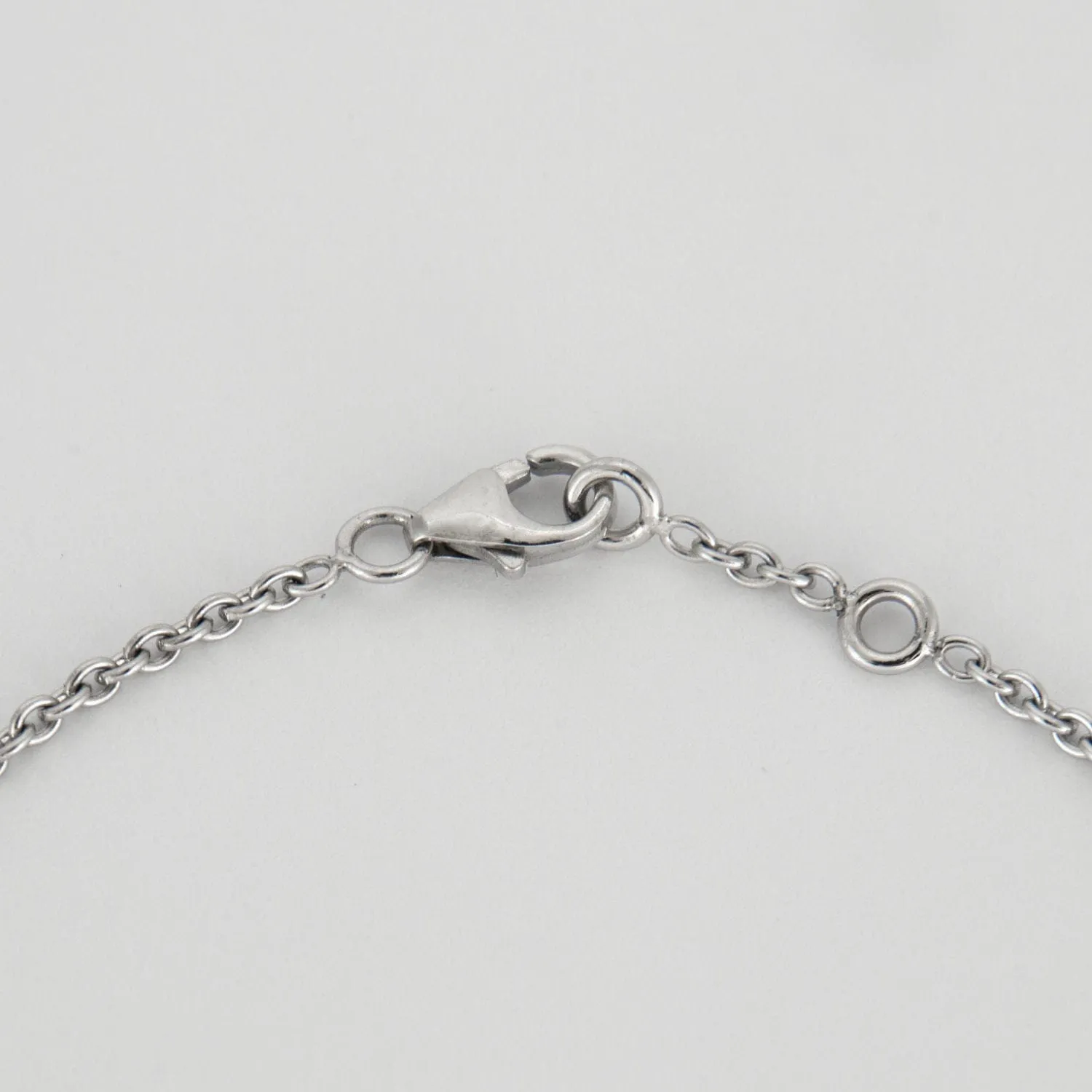 Bracelet or blanc barrette diamants noirs sold by 58 Facettes product image thumbnail 4