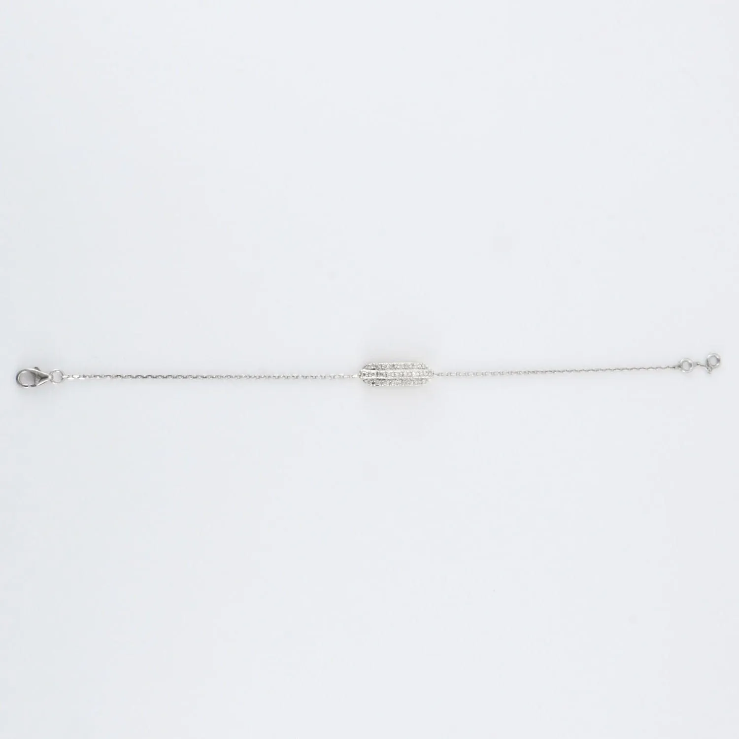 Bracelet barrette or blanc Diamants sold by 58 Facettes product image thumbnail 4